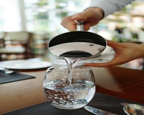 Iconic representation of pouring fresh water